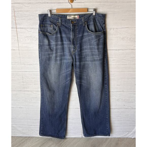 Levis Jeans Mens Size 38 X 32 Loose Straight Fit 569 Denim 100% Cotton - Picture 4 of 16
